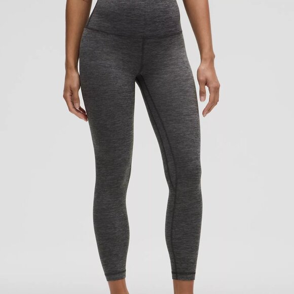 Lululemon Wunder Under High-Rise Crop Leggings Gray Size 4 - Picture 1 of 3